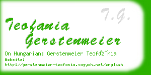 teofania gerstenmeier business card